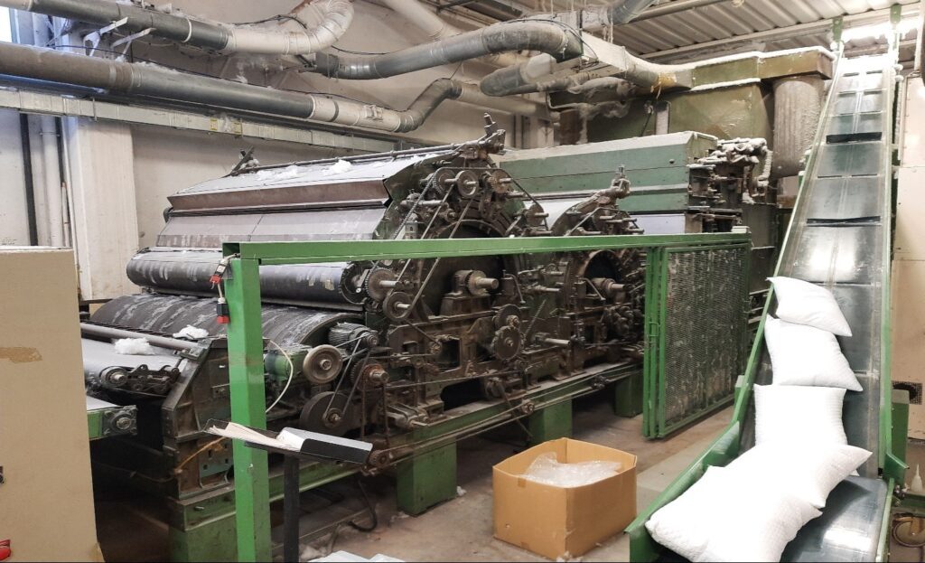 HDB Double Doffer Carding Machine MTV Battistella Meccanica Tessile